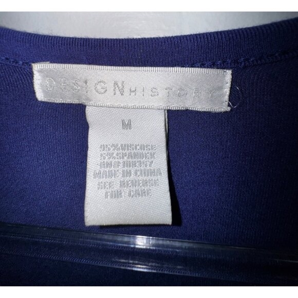 Design History Purple Dress With Beaded Waist Accent Wrap Style Medium Sexy Cute - Picture 5 of 6